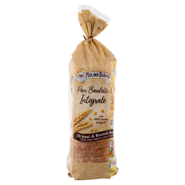 Mulino Bianco Pan Bauletto Integrale Pane ideale per panini 400g