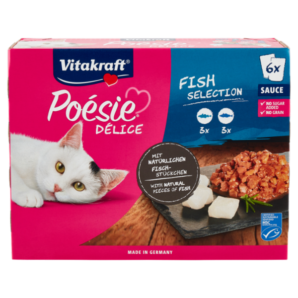 Vitakraft Poésie Délice Sauce Fish Selection 6 x 85 g