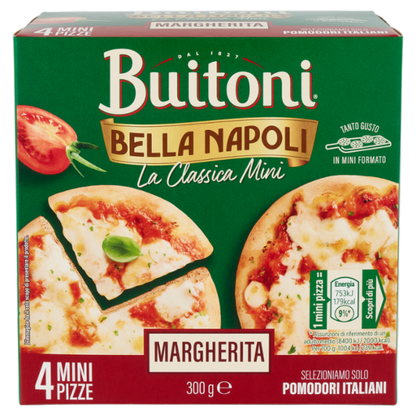BUITONI Bella Napoli La Classica Mini Margherita (4 mini pizze surgelate) 300g