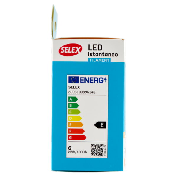 Selex Lampadina Led Goccia E27 6W Luce Calda