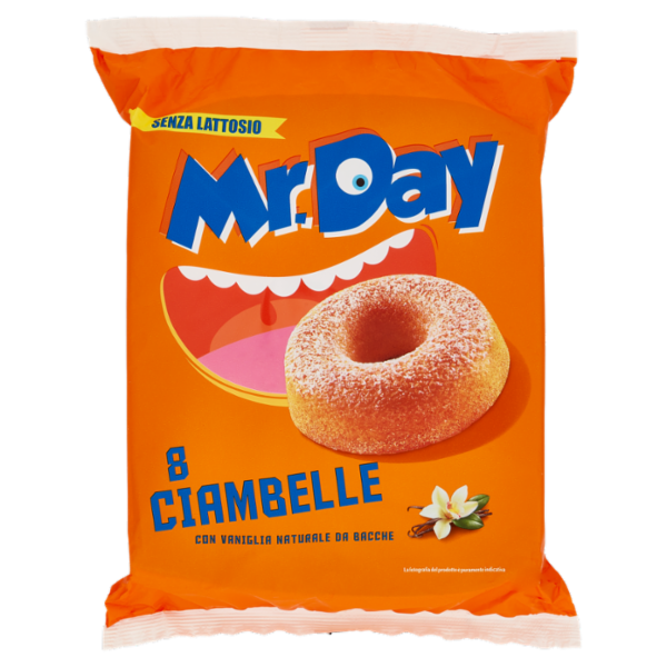 Mr.Day 8 Ciambelle con Vaniglia Naturale da Bacche 8 x 40 g