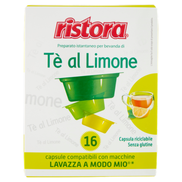 ristora Tè al Limone 16 Capsule compatibili con macchine Lavazza a Modo Mio* 16 x 10 g
