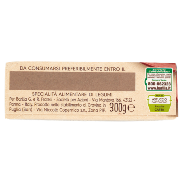 Barilla Legumotti Lenticchie Rosse, Ceci e Piselli in Chicchi 100% Farina di Legumi 300g