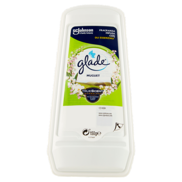 Glade Assorbiodori, Profumatore per la Casa e Armadi, Fragranza Mughetto 150g