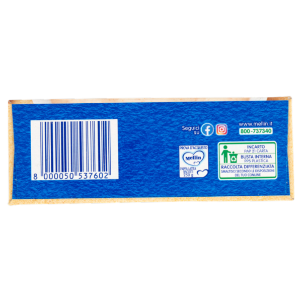 MELLIN Merenda Pappa Lattea Biscotti 250 g