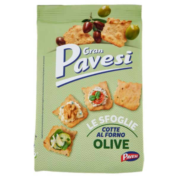 Gran Pavesi le Sfoglie Olive Snack Cotto al Forno 150g