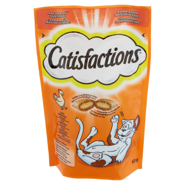 Catisfactions Snack Gatto con Gustoso Pollo 60 g