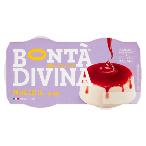 Bontà Divina Panna Cotta al Lampone 2 x 110 g
