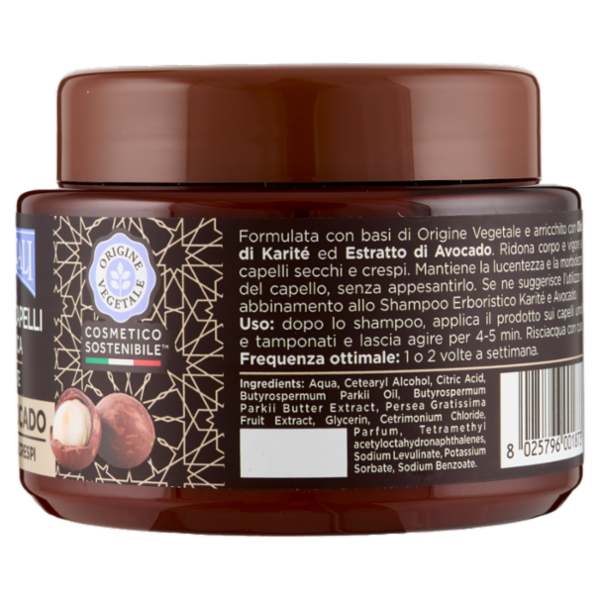 I Provenzali Maschera Capelli Erboristica Karité e Cocco Capelli Secchi e Crespi 200 ml