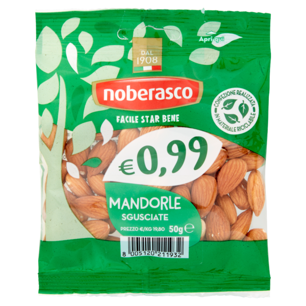 noberasco € 0,99 Mandorle Sgusciate 50 g