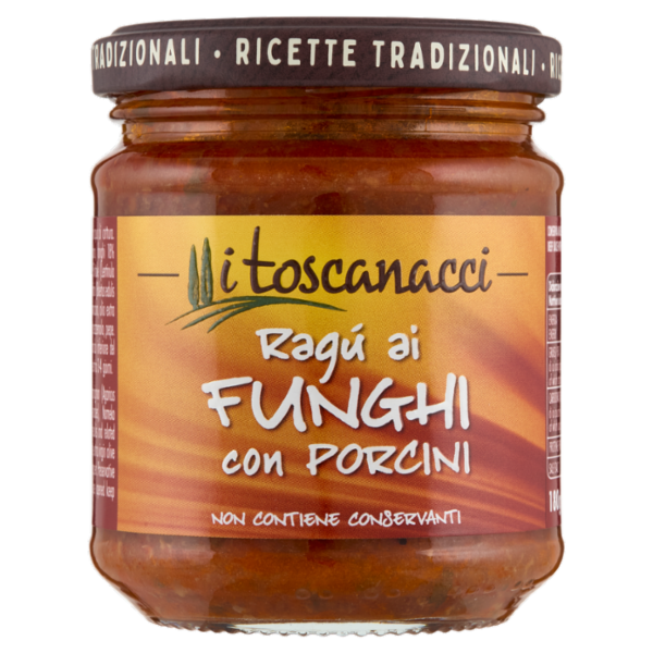 i toscanacci Ragù ai Funghi con Porcini 180 g