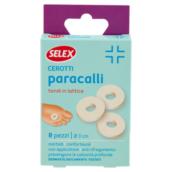 Selex Cerotti Paracalli Tondi in Lattice Monoformato Diametro 3 cm 8 pezzi