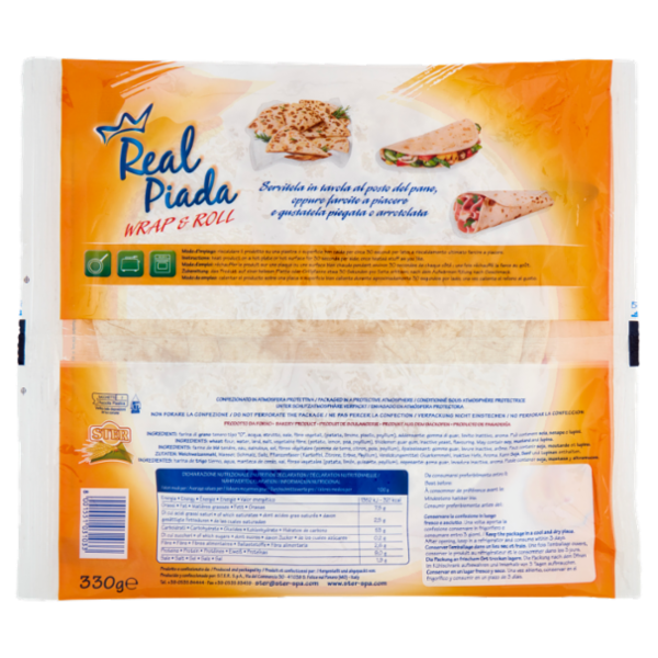 Ster Real Piada Wrap & Roll 3 piade 330 g