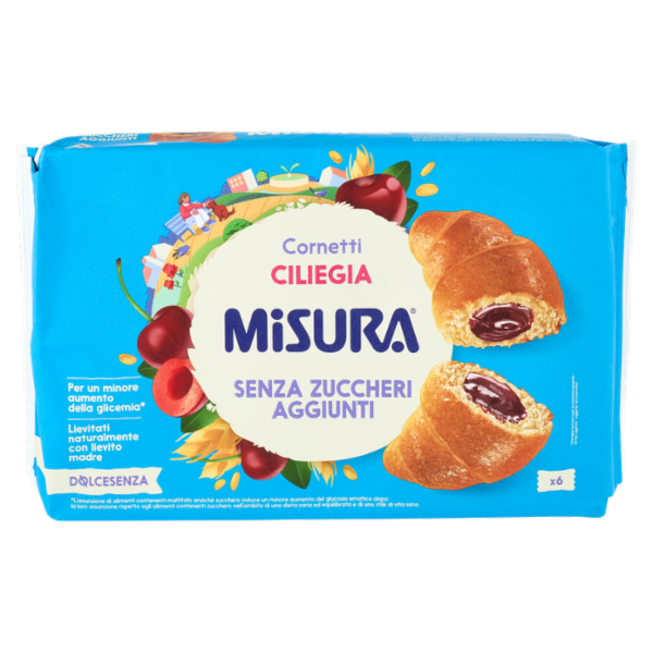 Misura Dolcesenza 6 Cornetti alla Ciliegia 298 g