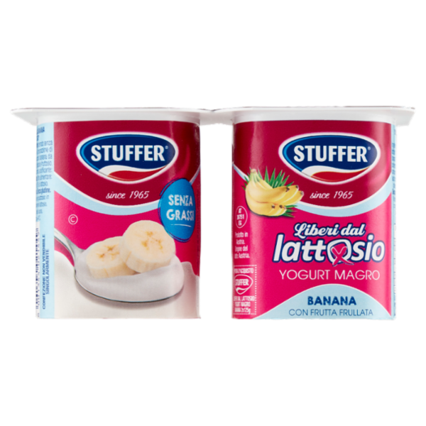 Stuffer Liberi dal lattosio Yogurt Magro Banana 2 x 125 g