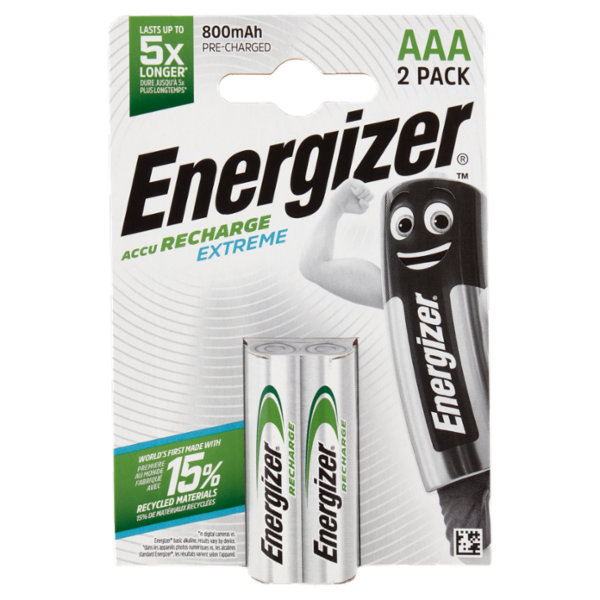 Energizer Accu Recharge Extreme AAA 2 pz