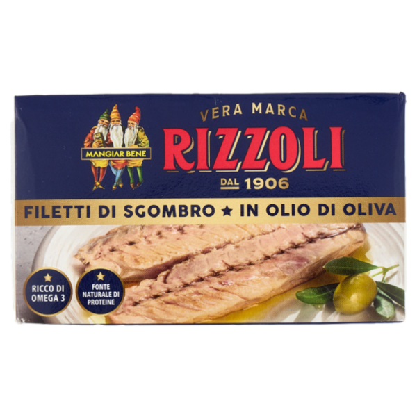 Rizzoli Filetti di Sgombro in Olio di Oliva 125 g