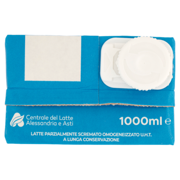 Centrale del Latte Alessandria e Asti il Tuo Latte Lunga Conservazione Parzialmente Scremato 1000 ml