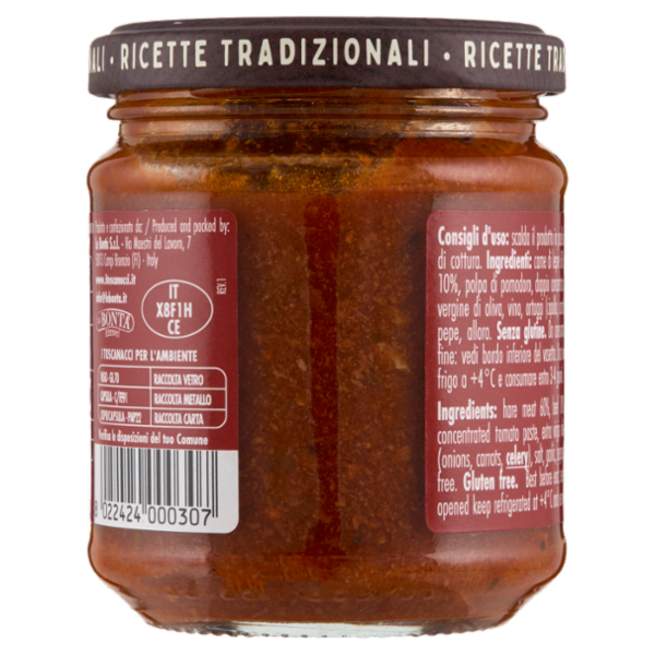 I toscanacci Ragù di Lepre 180 g