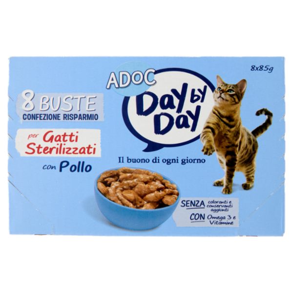 ADoC Day by Day Sterilized con Pollo 8 x 85 g