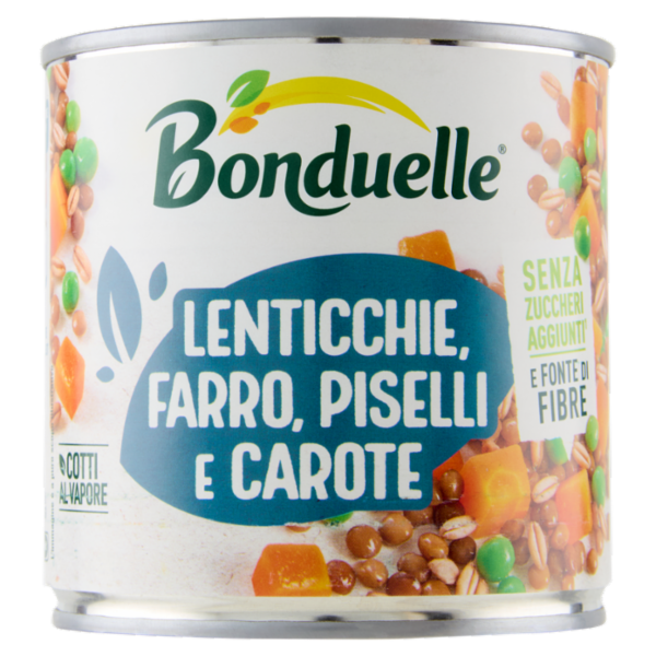 Bonduelle Lenticchie, Farro, Carote e Piselli 300 g