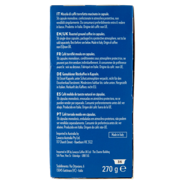 Lavazza A Modo Mio crema e gusto Ricco 36 Capsule 270 g