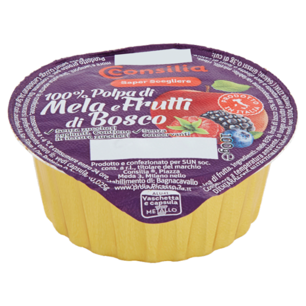 Consilia Polpa di Mela e Frutti di Bosco 100 g