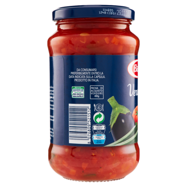 Barilla Sugo Verdure 100% Pomodoro Italiano Condimento per Pasta 400 g
