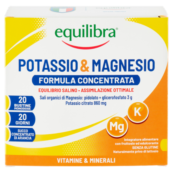 equilibra Potassio & Magnesio Bustine Monodose 20 x 7 g
