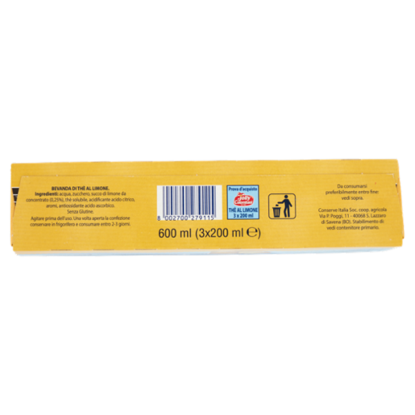 Jolly Colombani Thè al Limone 3 x 200 ml