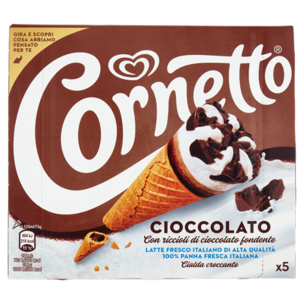Cornetto Cioccolato 5 x 75 g