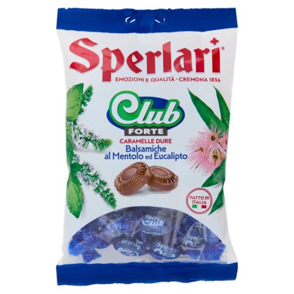 Sperlari Club Forte Caramelle Dure Balsamiche al Mentolo ed Eucalipto 200 g