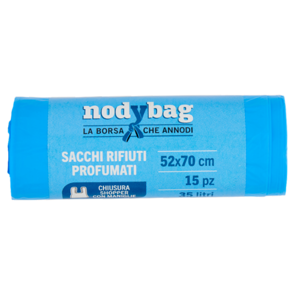 virosac nodybag Sacco Rifiuti al profumo di limone 52x54 cm 30 Litri 15 pz