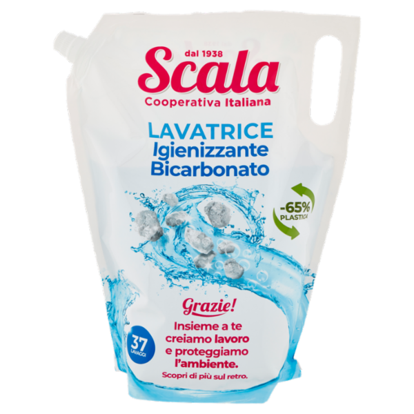 Scala Lavatrice Igienizzante Bicarbonato ecoricarica 1500 ml