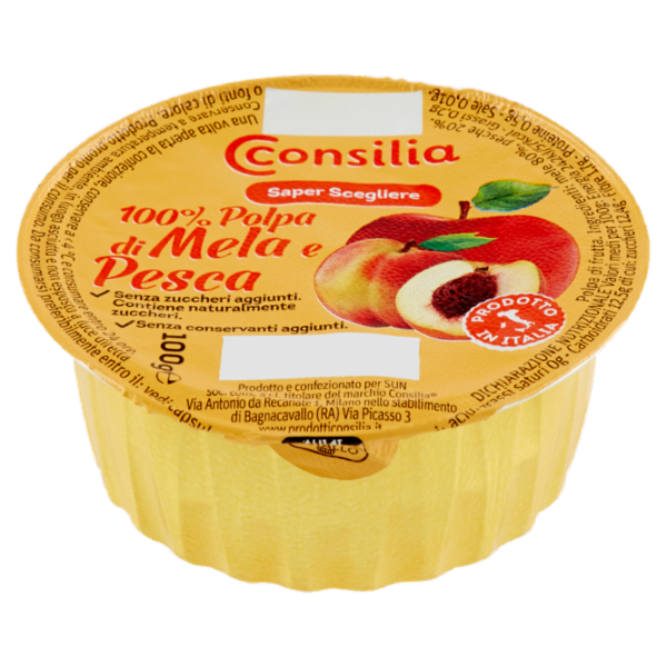 Consilia Polpa di Mela e Pesca 100 g