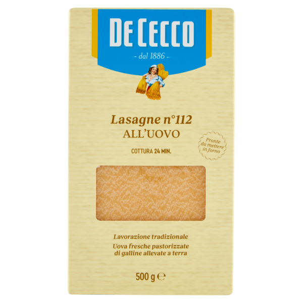 De Cecco Lasagne n°112 all'Uovo 500 g