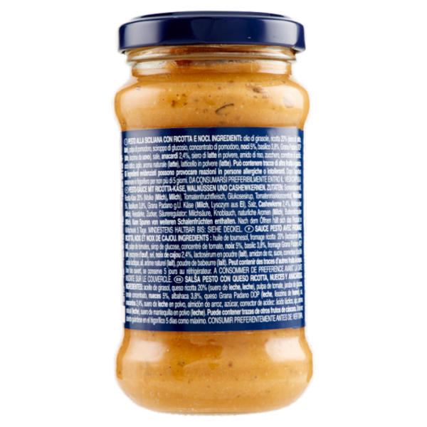 Barilla Pesto Ricotta e Noci Condimento e Sugo per Pasta 190 g