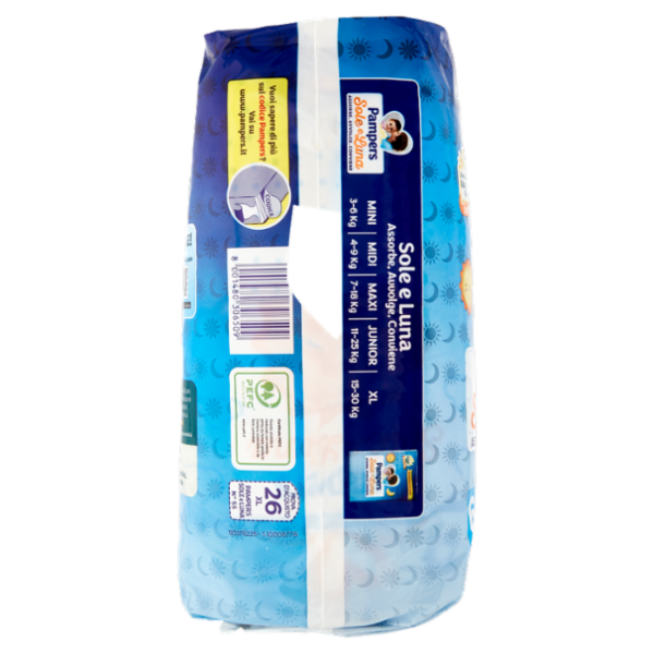 Pampers Sole e Luna XL 26 pz