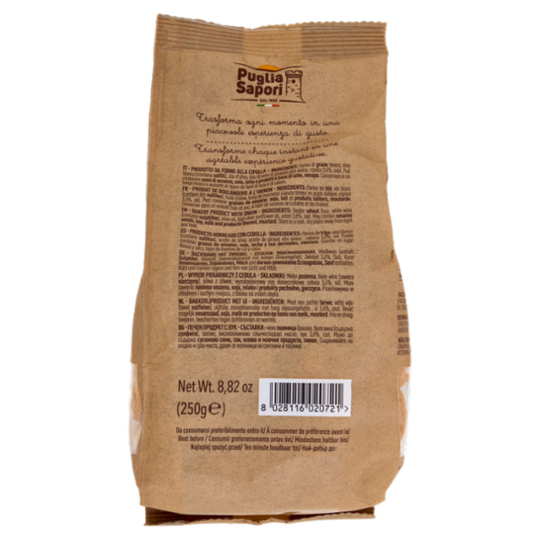 Puglia Sapori I Classici Taralli Specialità alla Cipolla 250 g