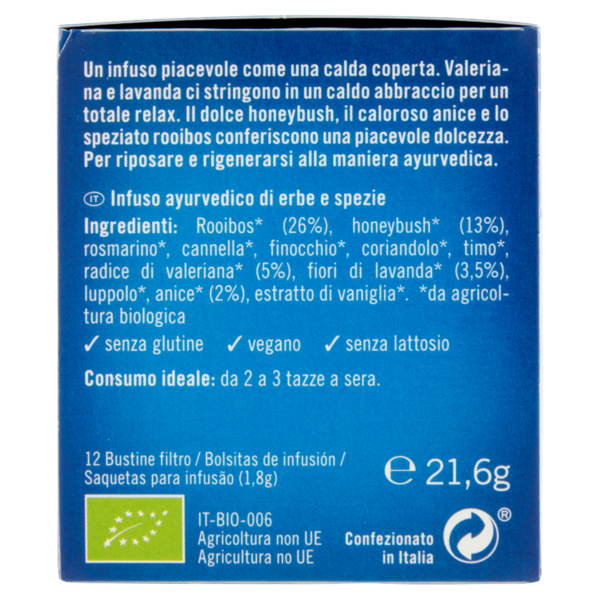 Yogi Biologico Abbraccio della Sera 12 x 1,8 g