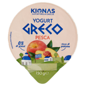Kionas Yogurt Greco Pesca 0% Di Grassi 150 g