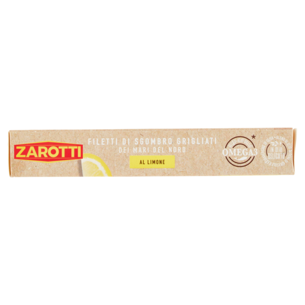 Zarotti Filetti di Sgombro Grigliati dei Mari del Nord al Limone in Olio Delicato 120 g