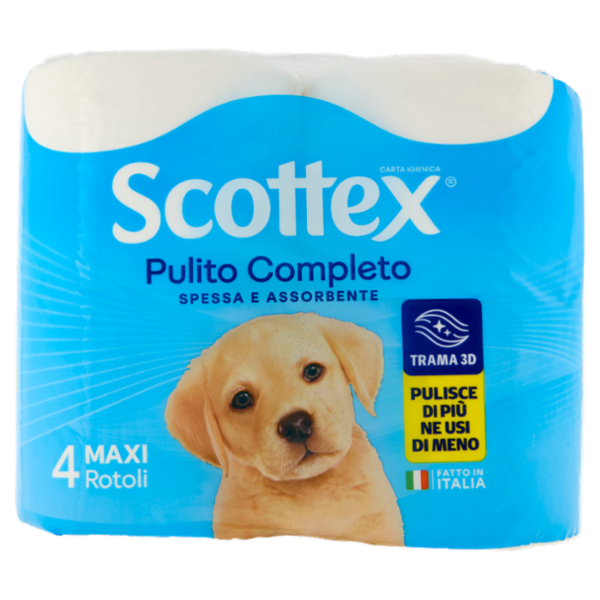 Scottex Pulito Completo Carta Igienica 4 pz