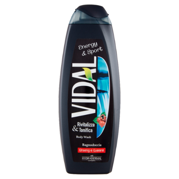 Vidal Energy & Sport Bagnodoccia Ginseng e Guaranà 500 ml
