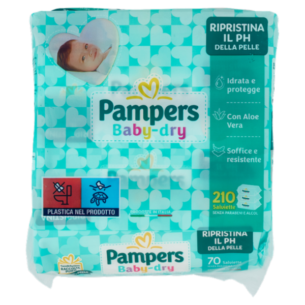Pampers Baby-dry Fresh Salviette 3 x 70 pz