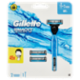 Gillette Rasoio da Uomo Mach3 Manico Aqua-Grip + Lamette di Ricambio, 2 Ricariche