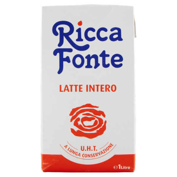 Ricca Fonte Latte Intero U.H.T. a Lunga Conservazione 1 Litro