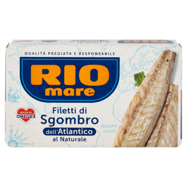 Rio mare Filetti di Sgombro dell'Atlantico al Naturale 125 g