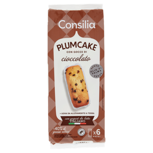 Consilia Plum Cake con Gocce di Cioccolato 6x35 g