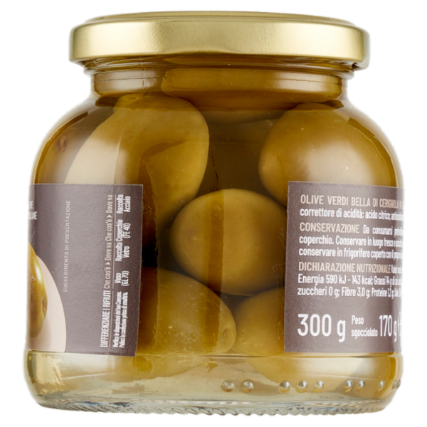 Selex Saper di Sapori Olive La Bella di Cerignola in Salamoia 300 g